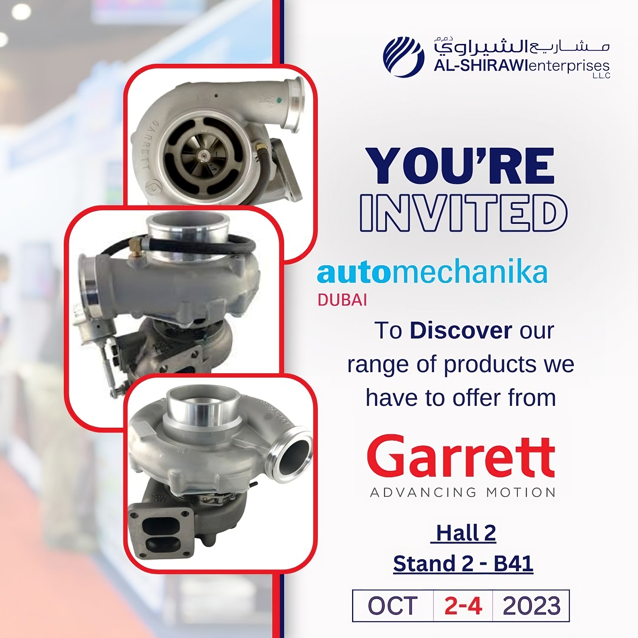 ? Exciting News! We’re thrilled to announce our participation in Automechanika Dubai this year!